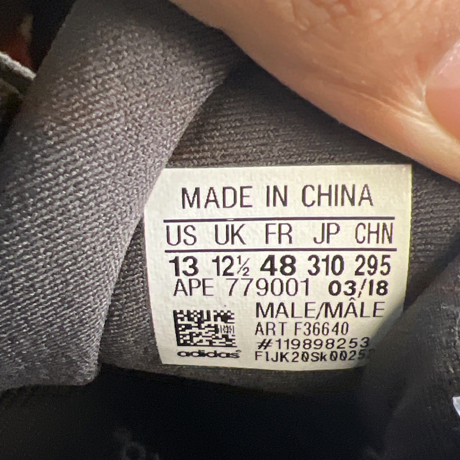 Size 13 - adidas Yeezy 500 Low Utility Black (F36640)
