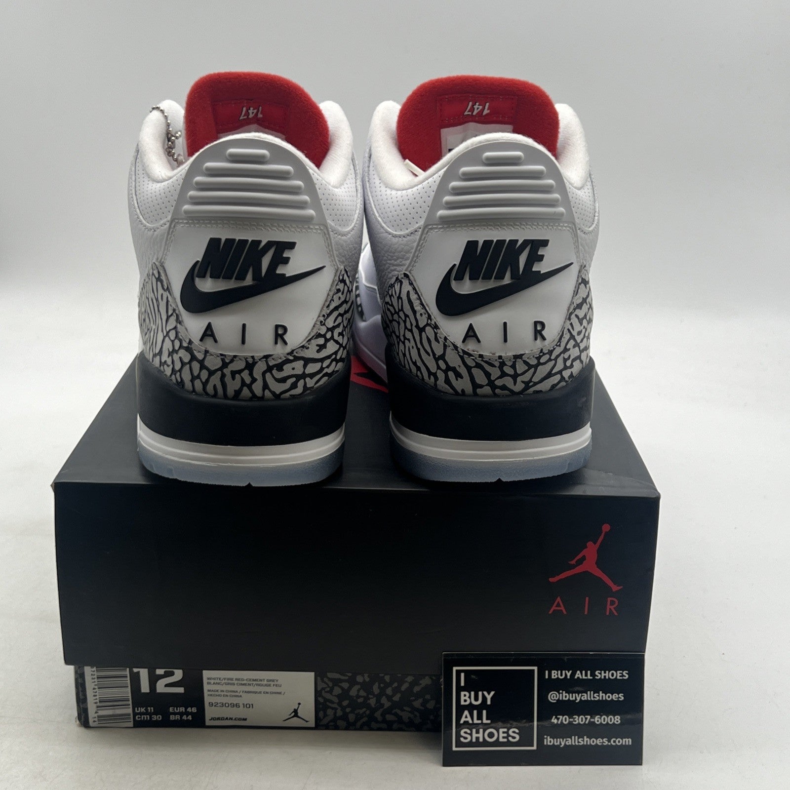 Size 12 - Air Jordan 3 Retro NRG Free Throw Line (923096-101)