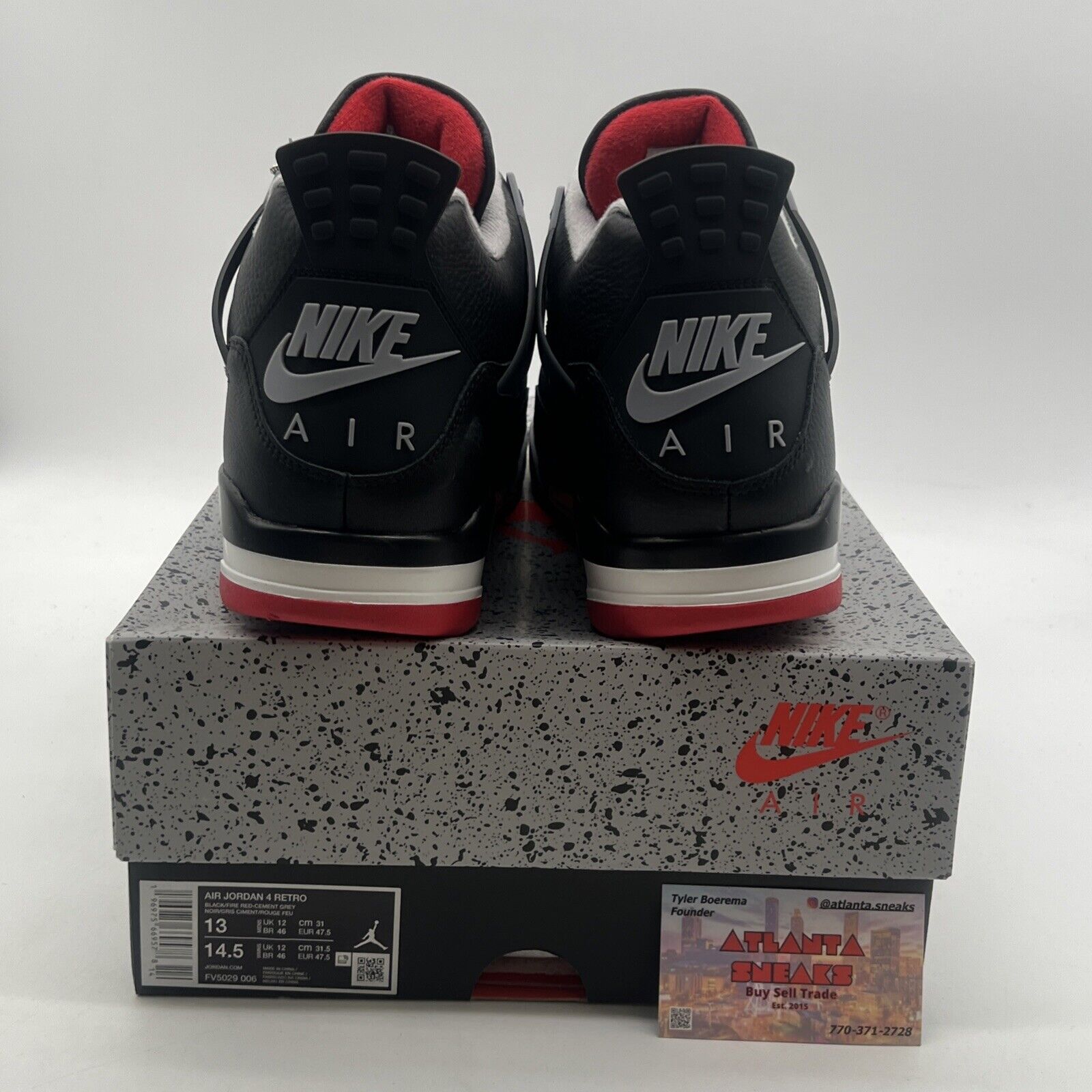 Size 13 - Air Jordan 4 Retro Bred Reimagined (FV5029-006)