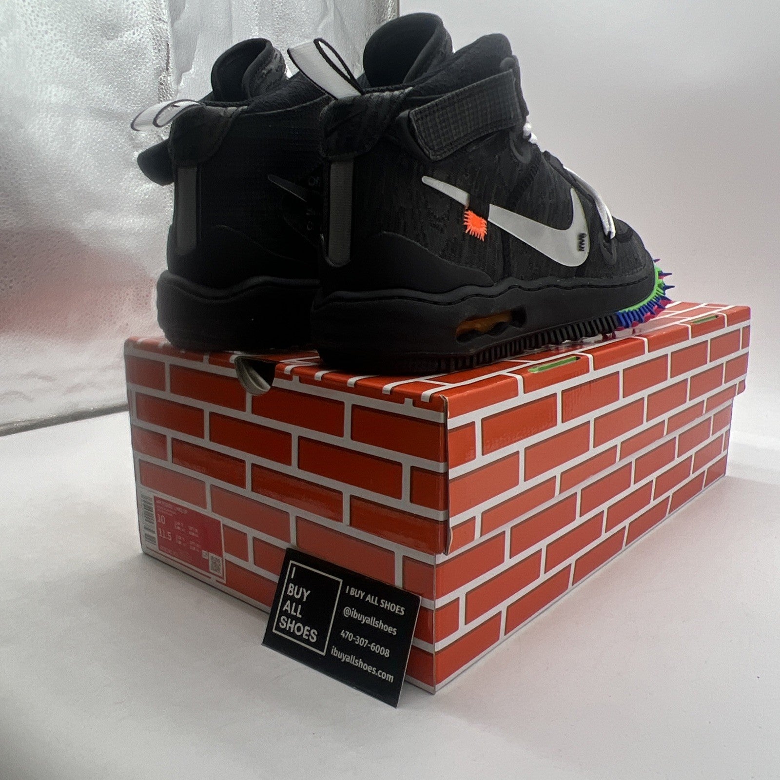 Size 10 - Nike Air Force 1 x Off-White Black 2022 (DO6290-001)