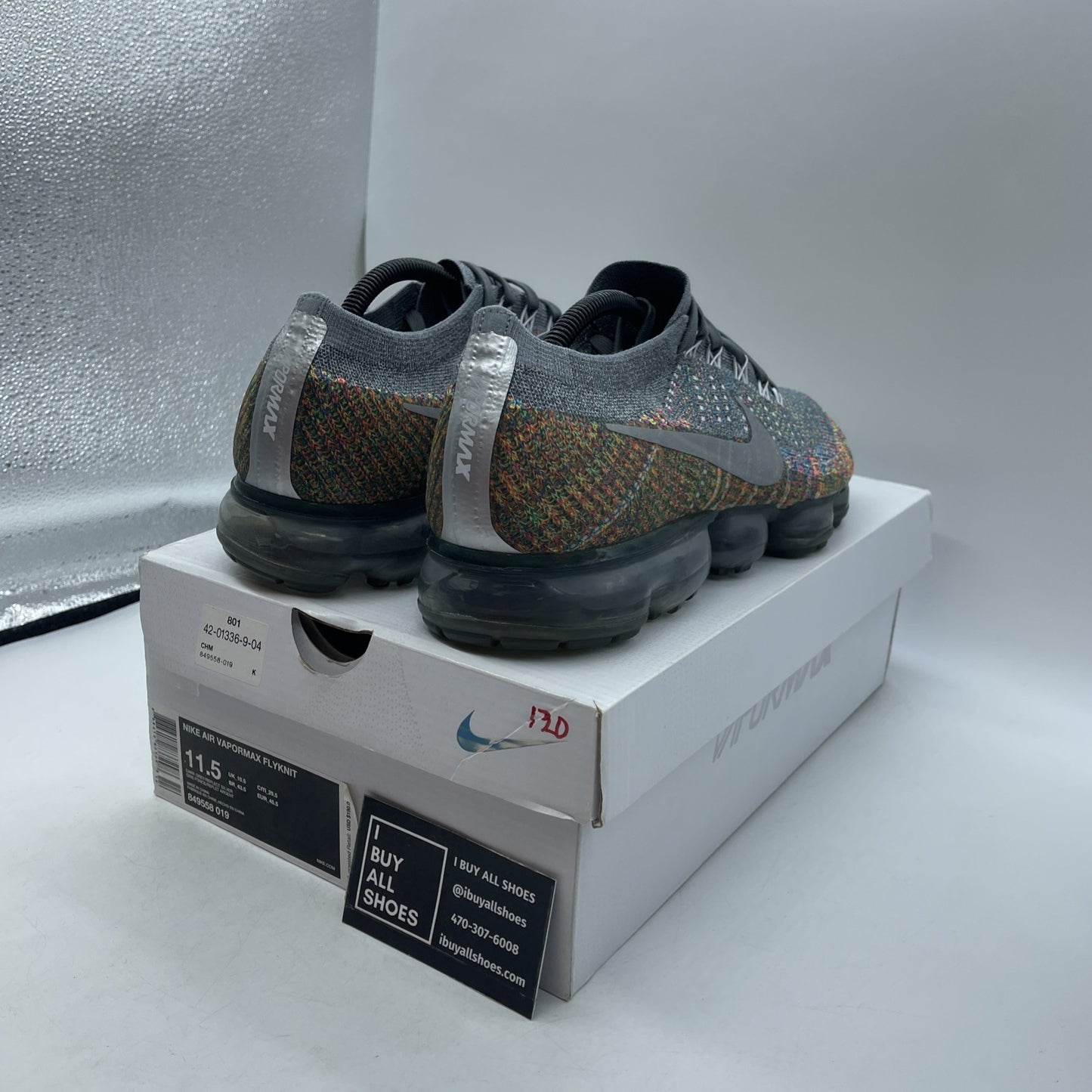Size 11.5 - Nike Air VaporMax Grey Multi (849558-019)