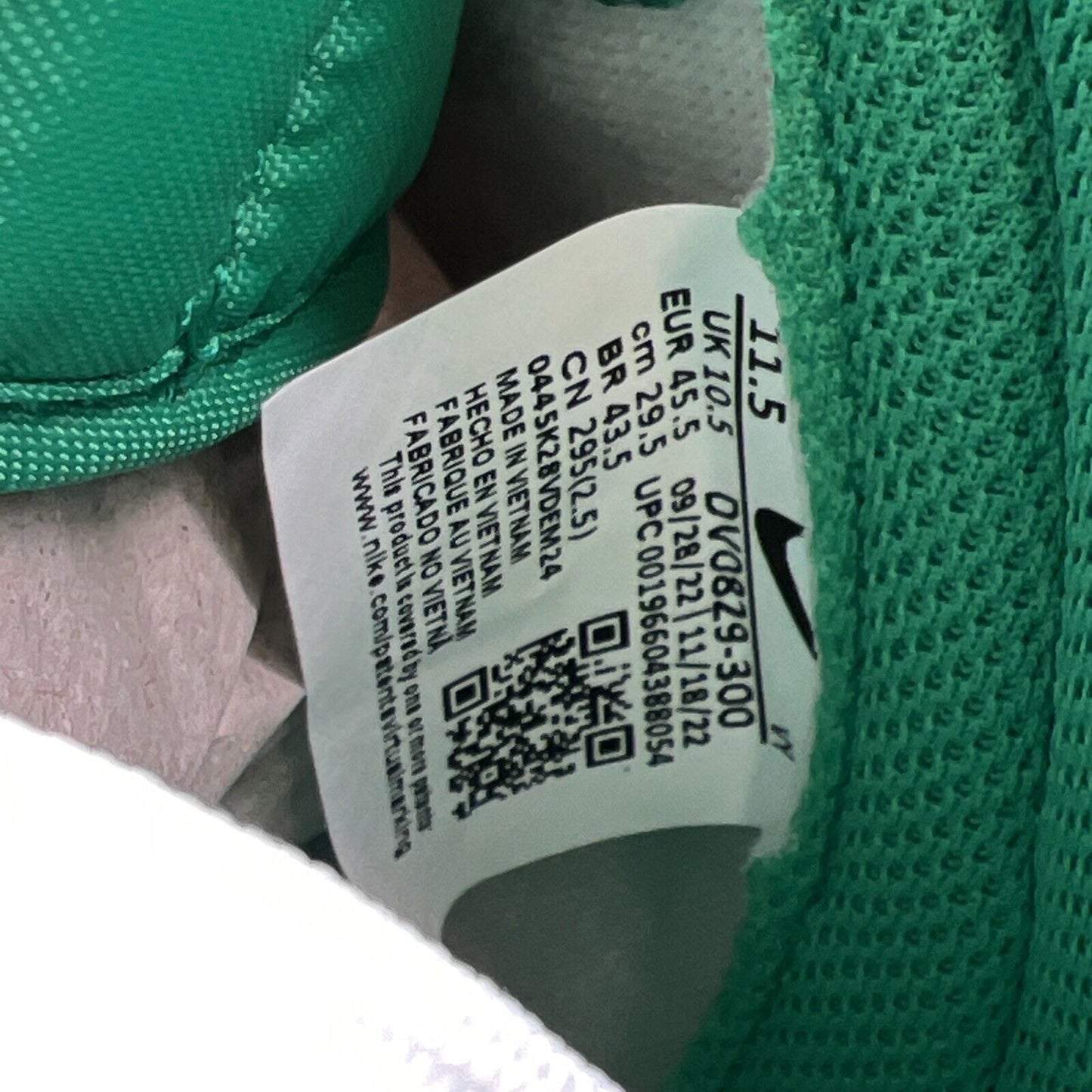 Size 11.5 - Nike Dunk High White Stadium Green (DV0829-300)