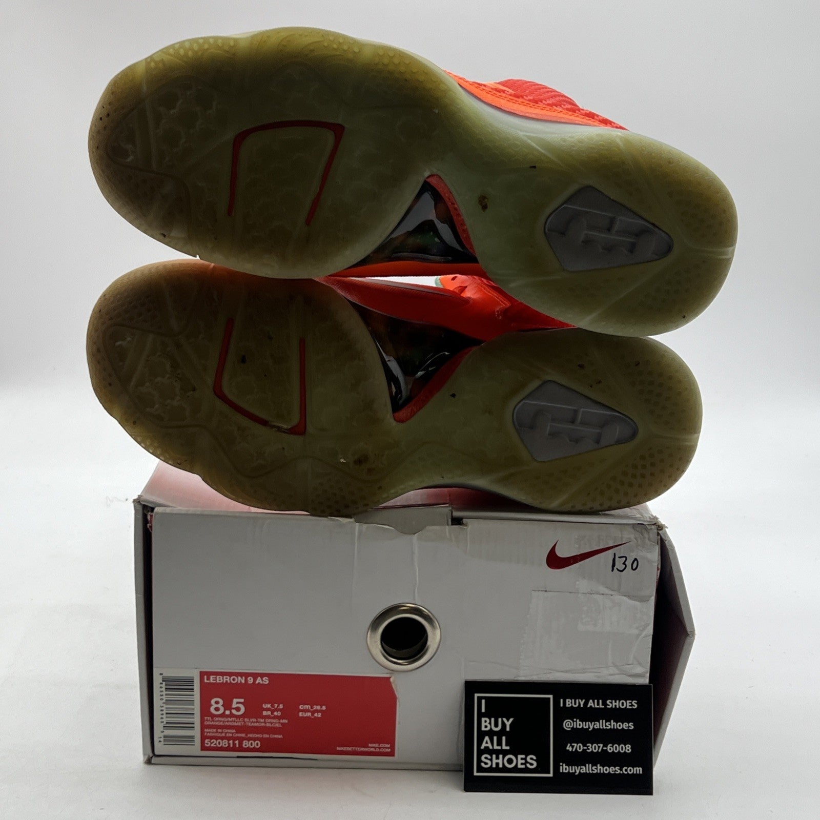 Size 8.5 - Nike LeBron 9 AS 2012 Big Bang (520811-800)