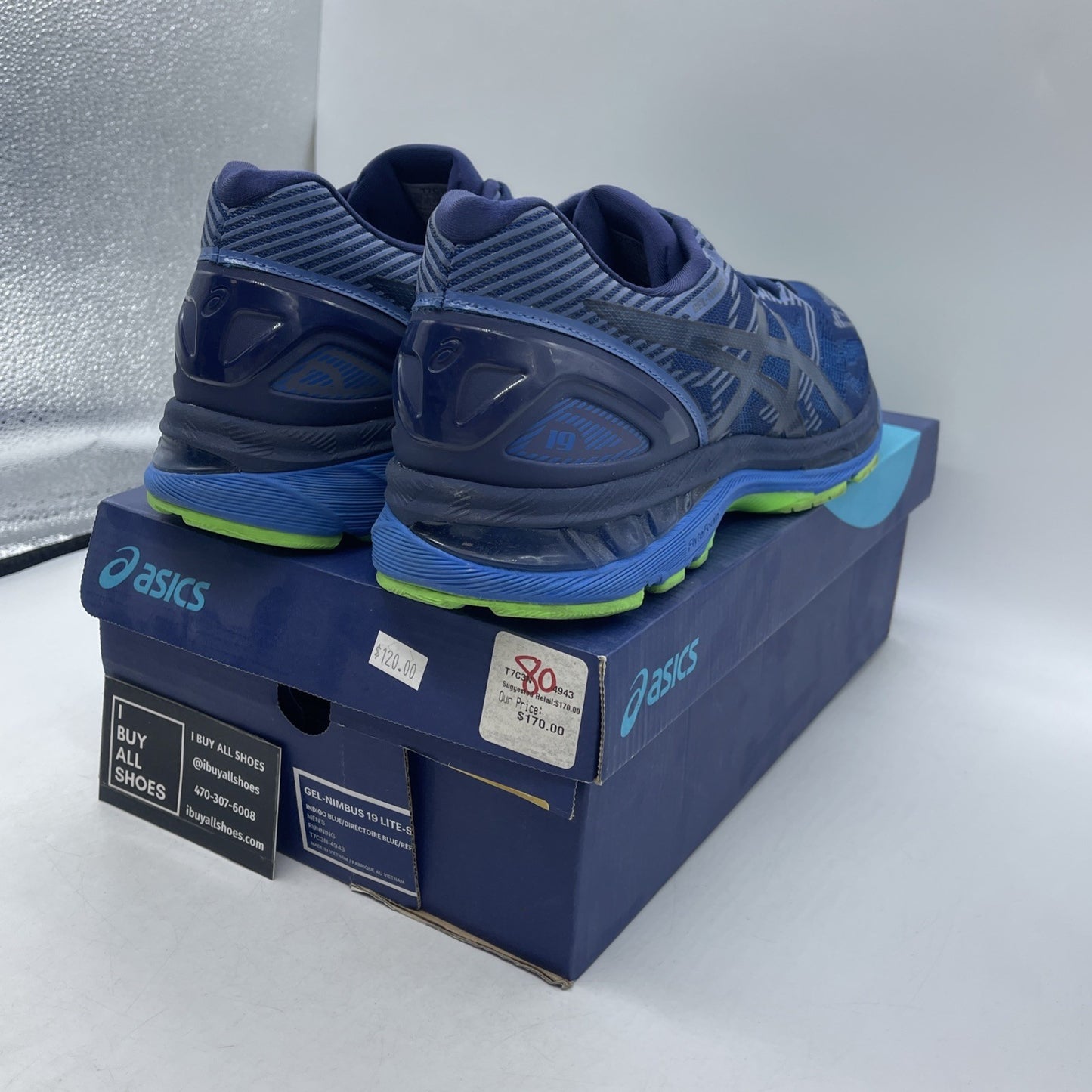 Size 11.5 - Asics Gel Nimbus 19 Indigo Blue (T7C3N)