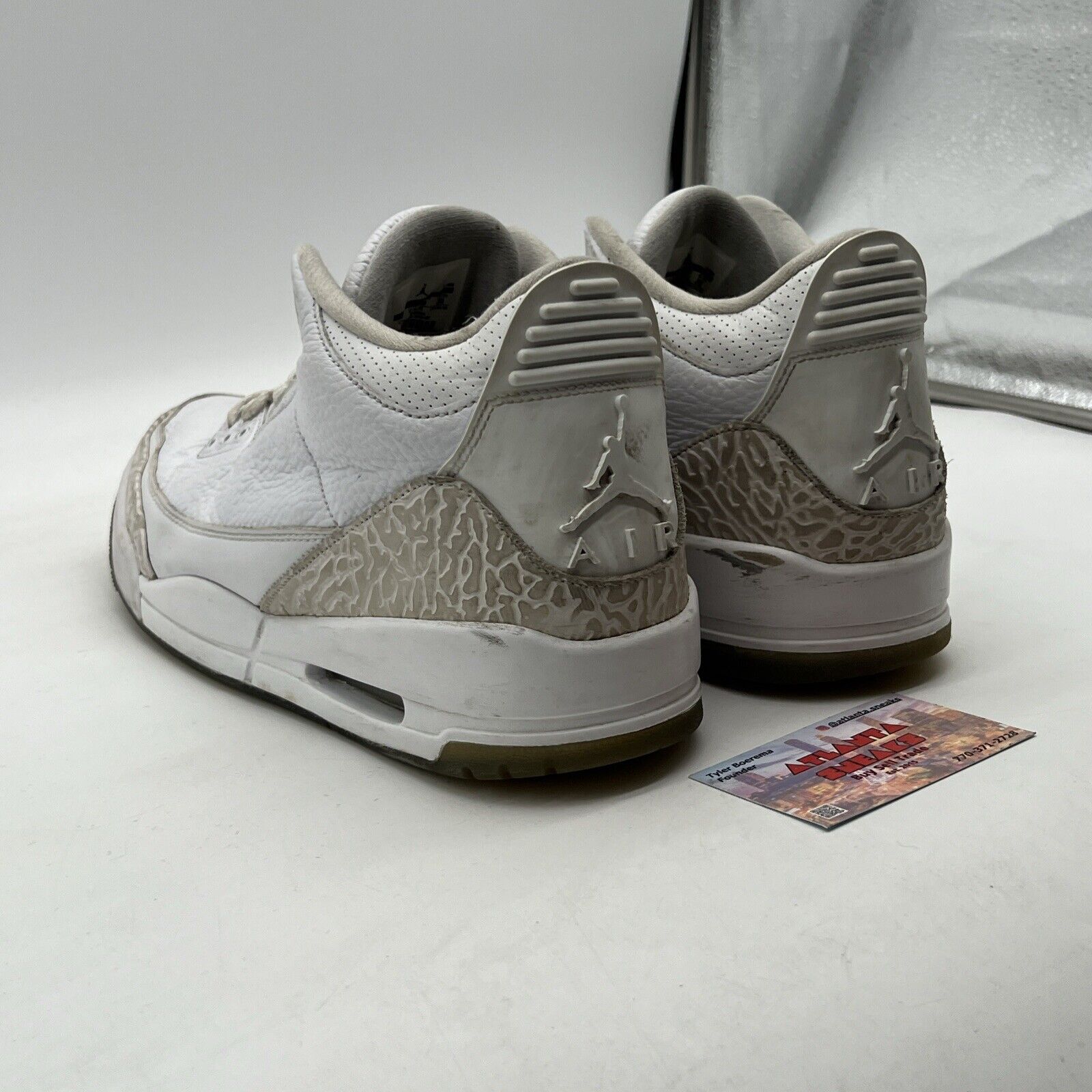 Size 12 - Air Jordan 3 Retro Triple White (136064-111)