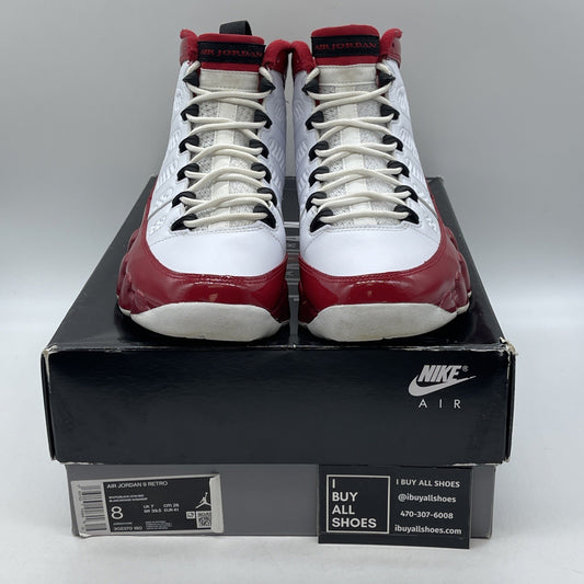 Size 8 - Air Jordan 9 Retro Gym Red White Black Leather (302370-160)