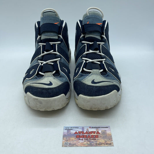 Size 11.5 - Nike Air More Uptempo 96 Denim Blue White Suede (CJ6125-100)