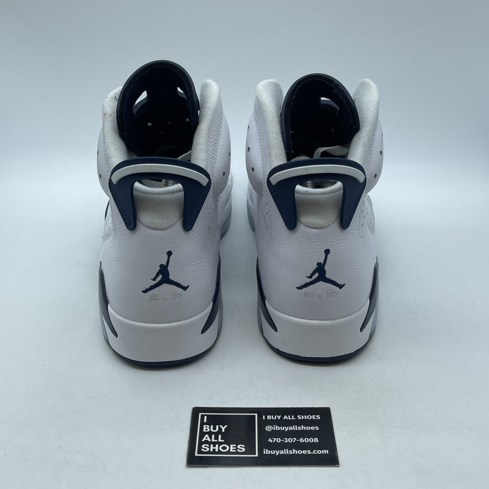 Size 12 - Jordan 6 Retro Midnight Navy White Leather (CT8529-141)