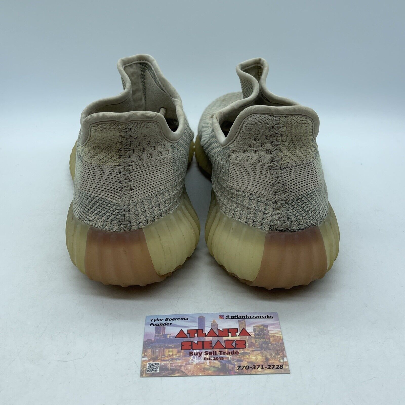 Size 9.5 - Yeezy Boost 350 V2 Citrin Non-Reflective Green Grey (FW3042)