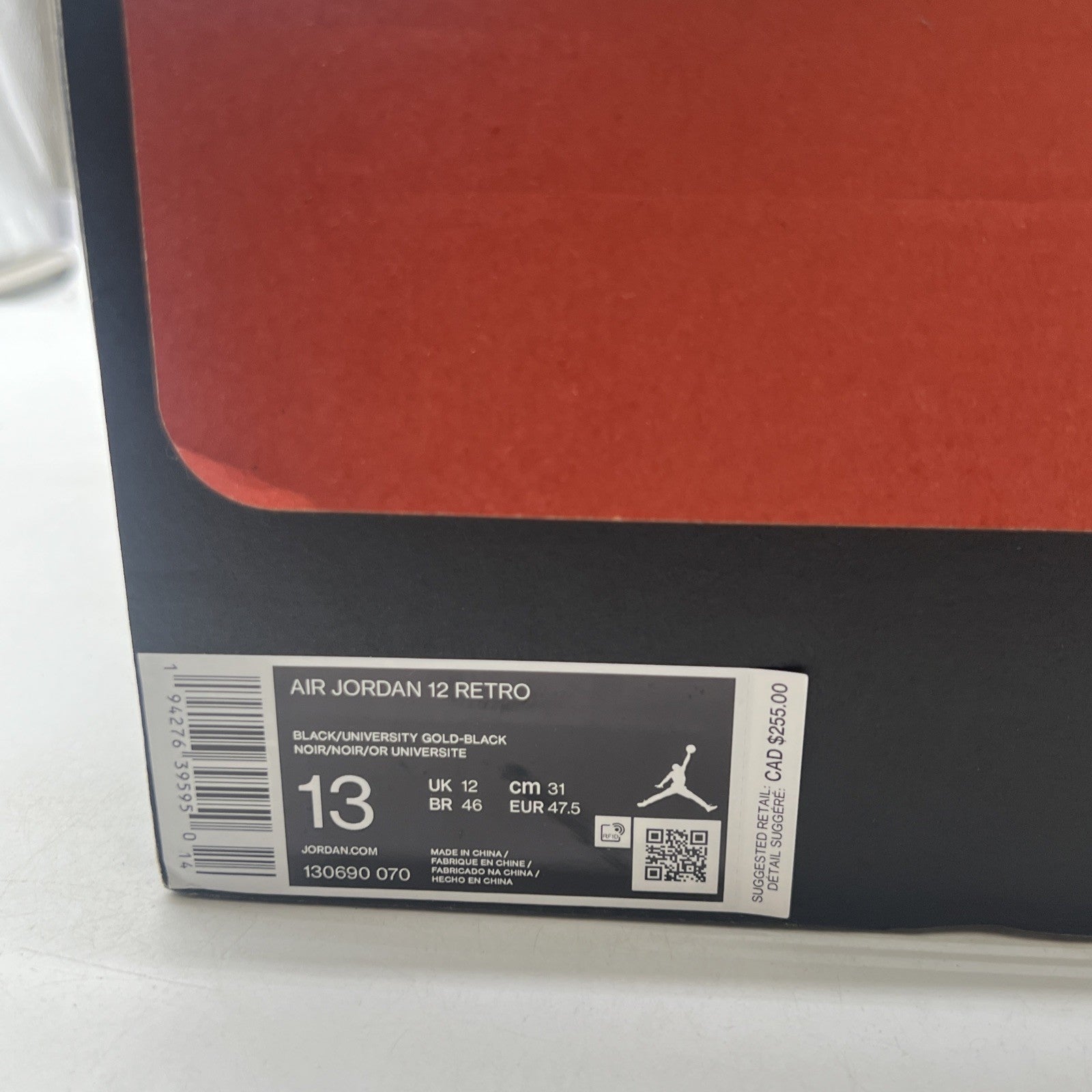 Size 13 - Air Jordan 12 Retro University Gold 2020 (130690-070)