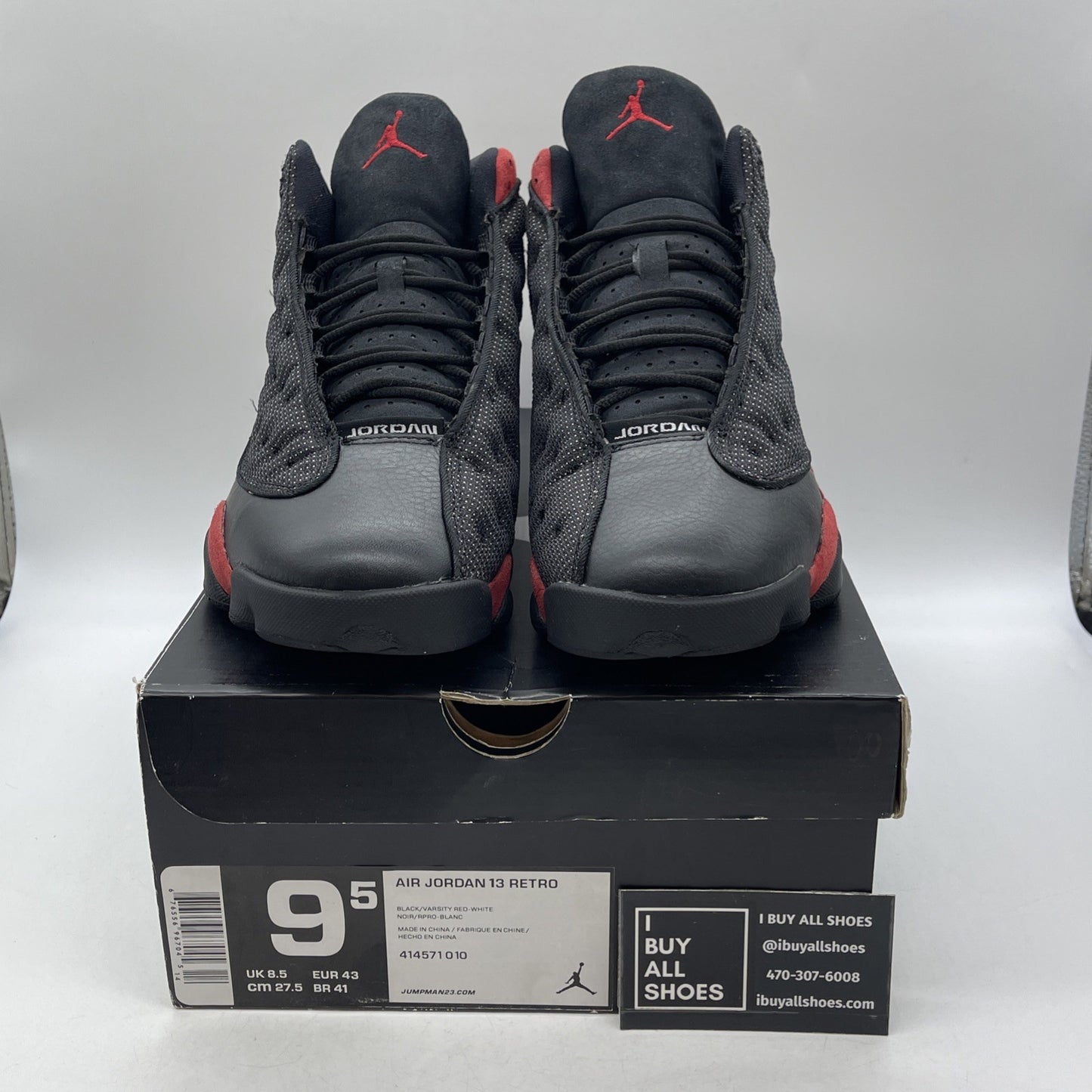 Size 9.5 - Air Jordan 13 Retro 2013 Bred (414571-010)