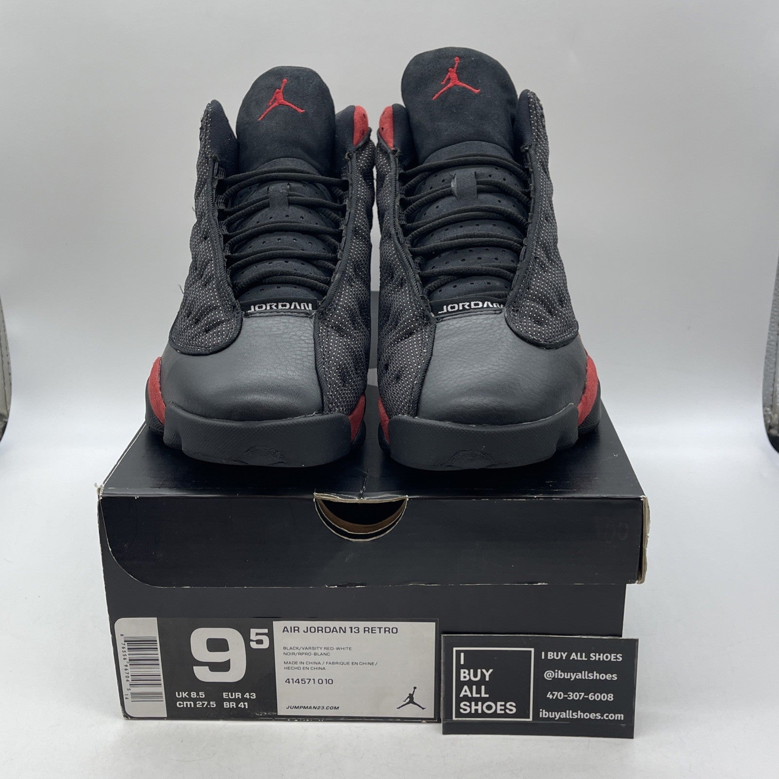 Size 9.5 - Air Jordan 13 Retro 2013 Bred (414571-010)