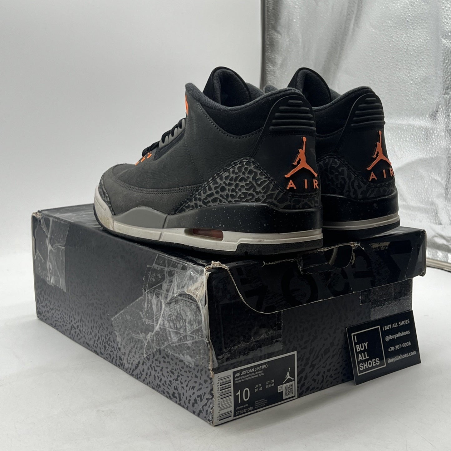 Size 10 - Air Jordan 3 Retro 2023 Mid Fear (CT8532-080)