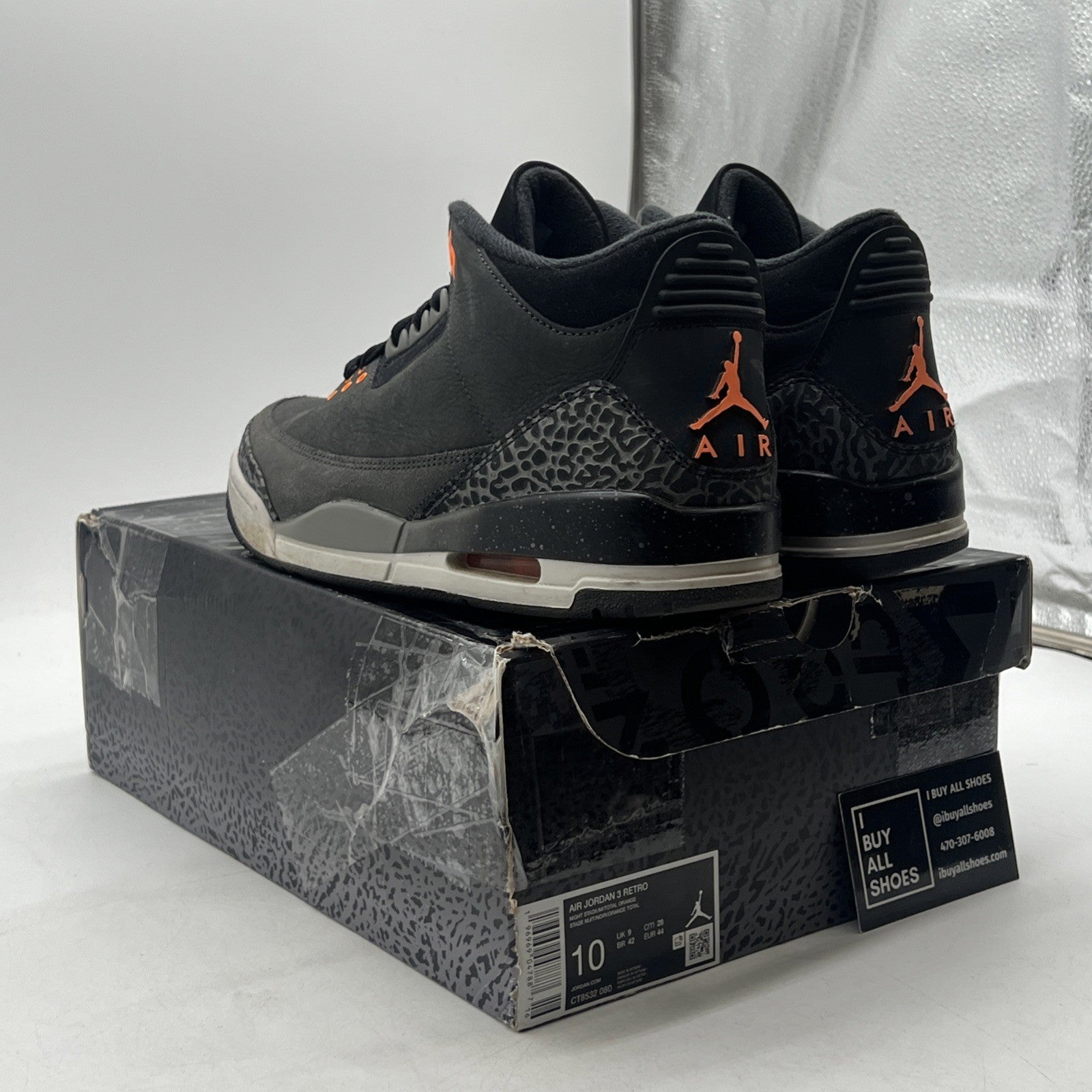 Size 10 - Air Jordan 3 Retro 2023 Mid Fear (CT8532-080)