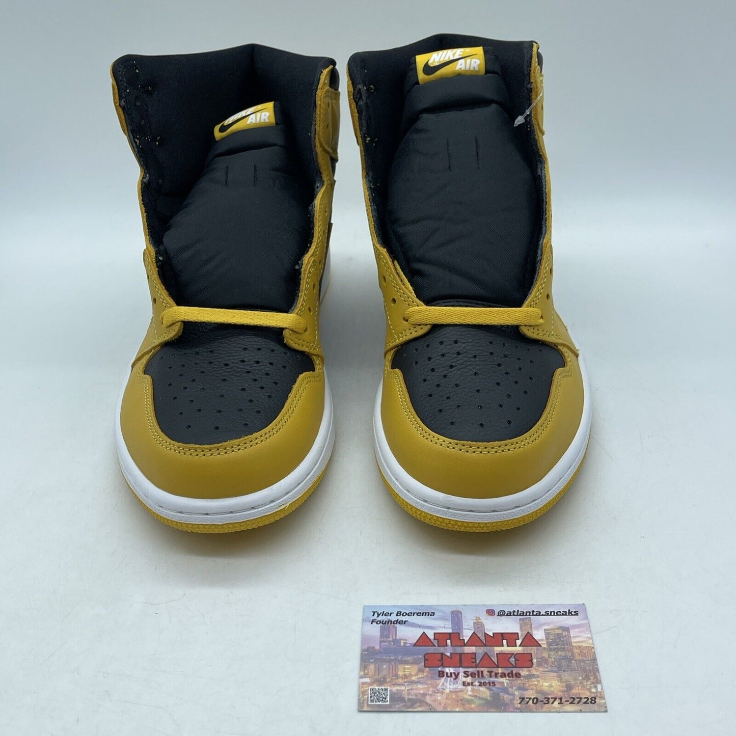 Size 10 - Jordan 1 Retro OG High Pollen Yellow Black White (555088-701)