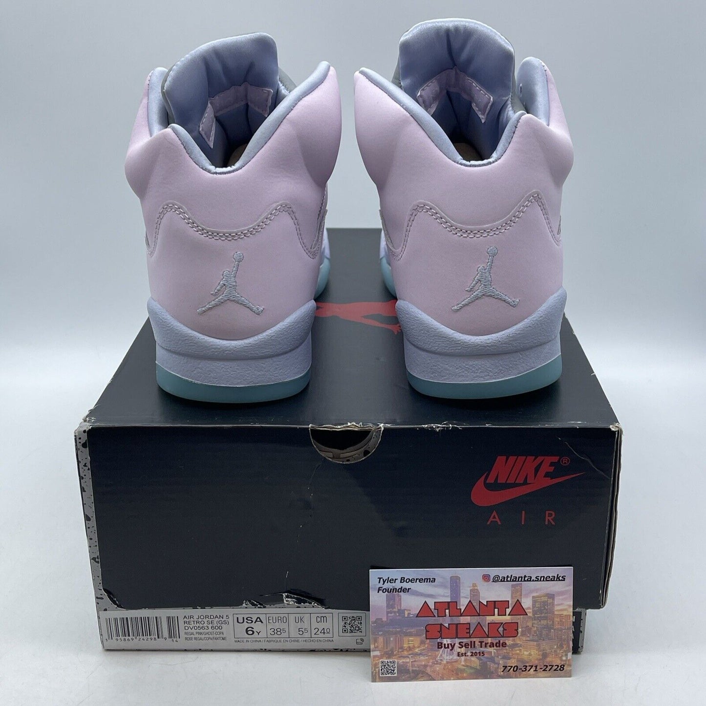 Size 6Y - Air Jordan 5 Easter Pink Purple Blue White (DV0563-600)