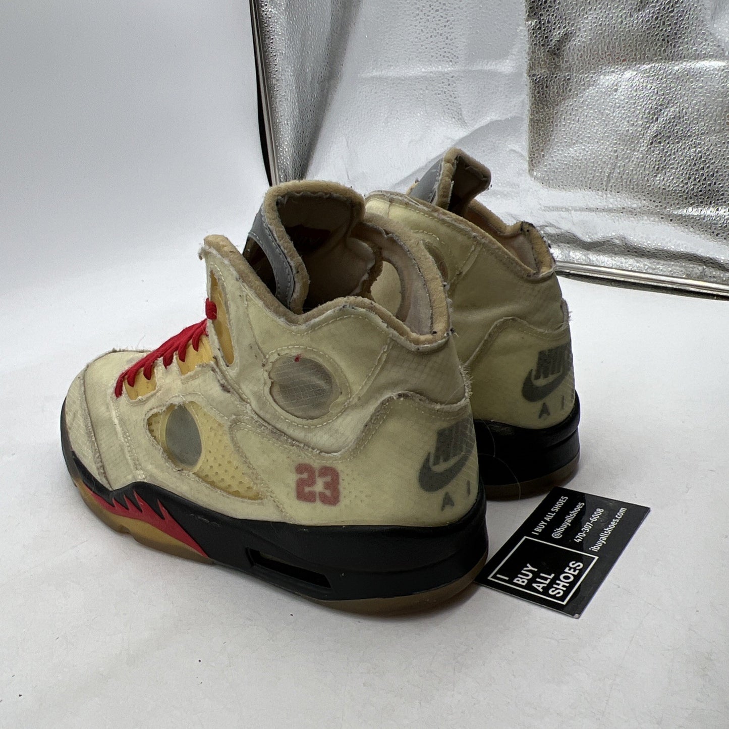 Size 10 - Air Jordan 5 SP x Off-White Mid Sail (DH8565-100)