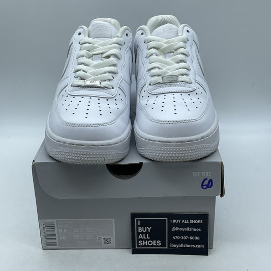Size 8.5 - Nike Air Force 1 '07 Low Triple White (CW2288-111)