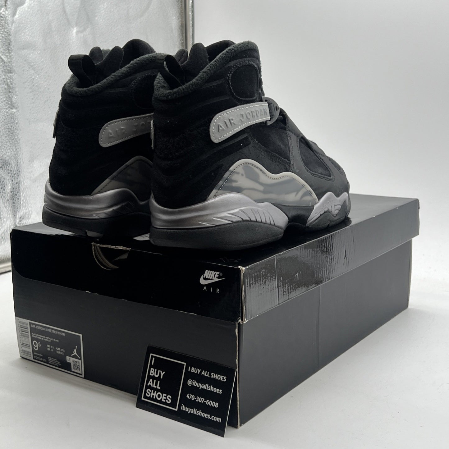 Size 9.5 - Air Jordan 8 Retro Winterized Gunsmoke (FD1334-001)