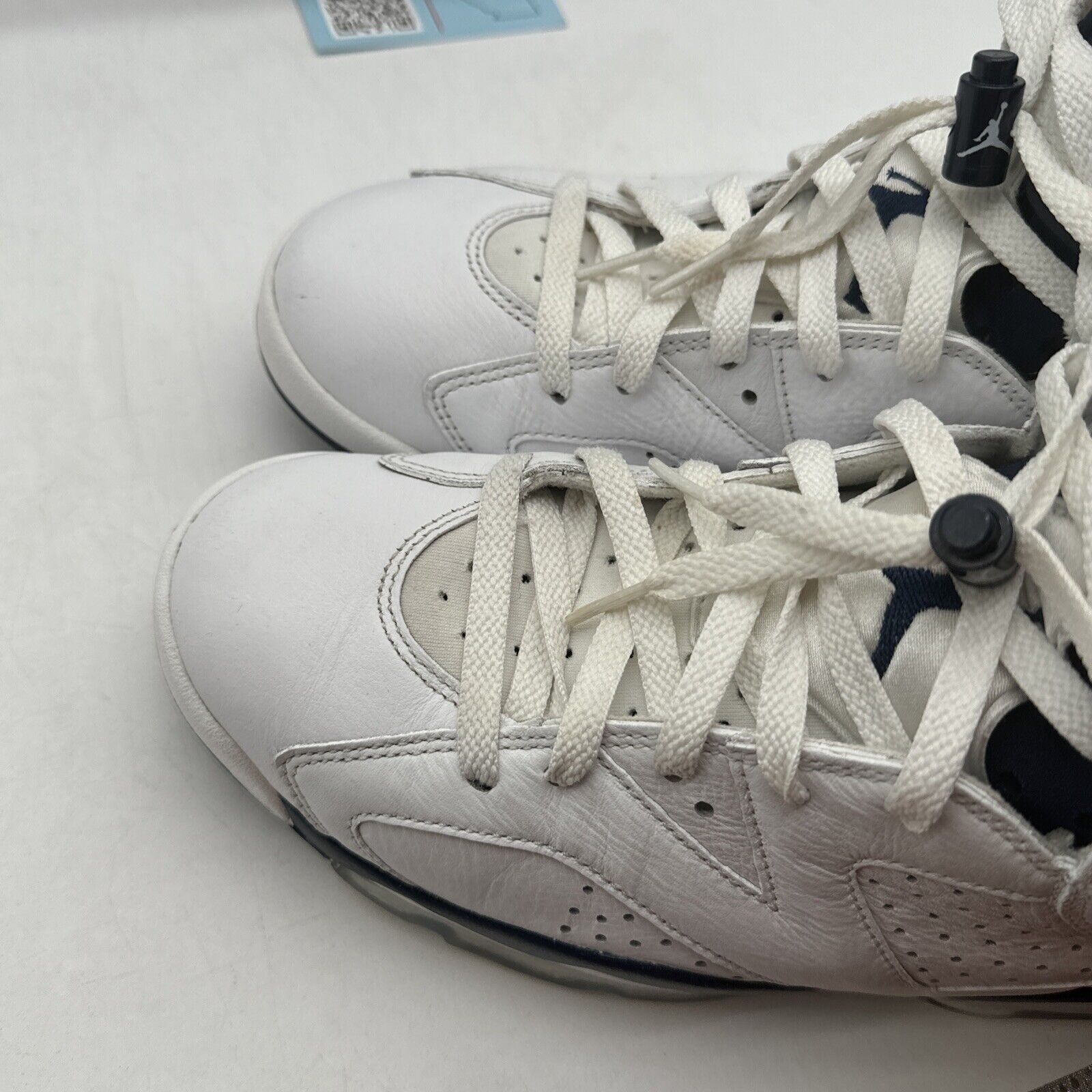Size 9 - Jordan 6 Retro Midnight Navy White Leather Icy Soles OG All Blues