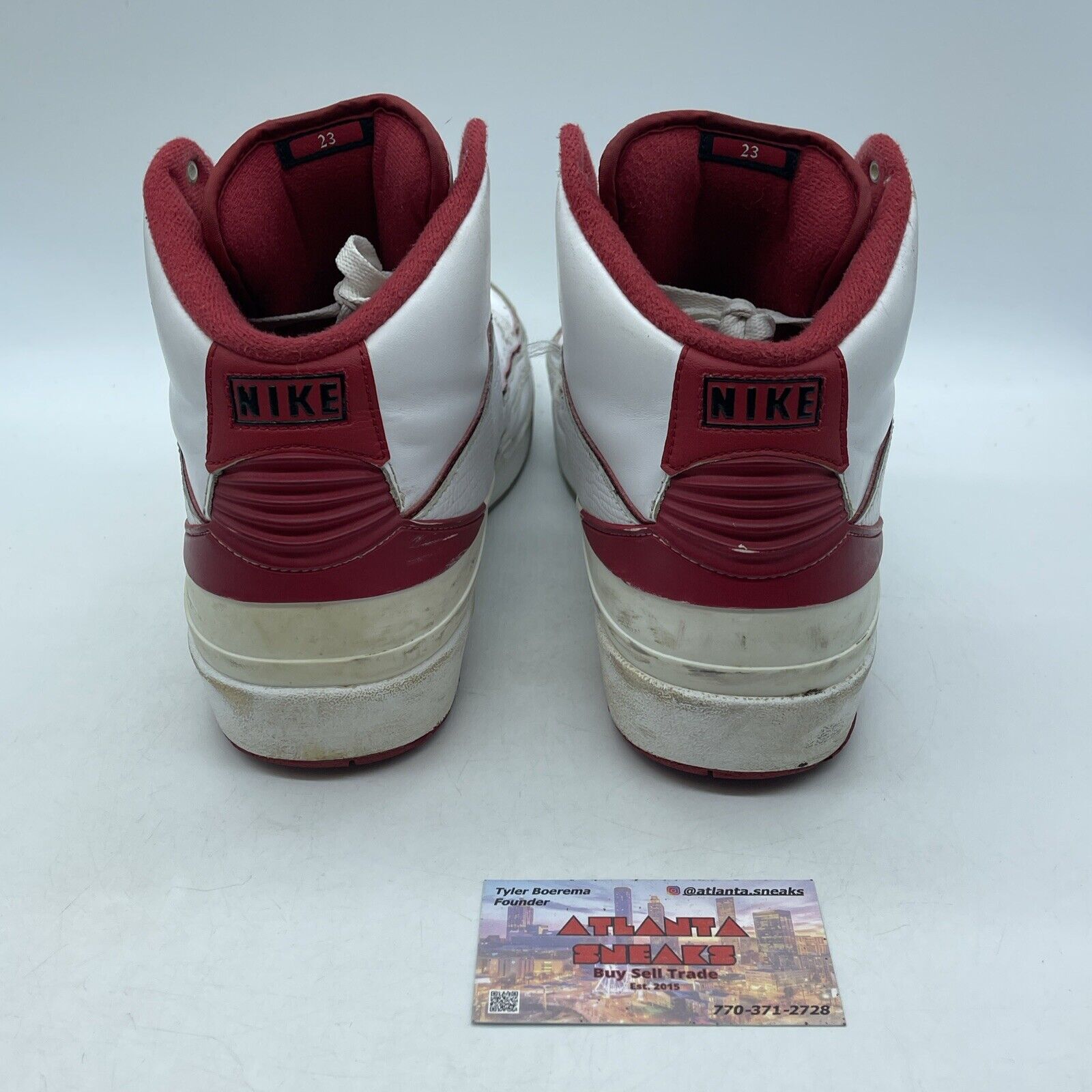 Size 12 - Air Jordan 2 Retro Chicago Home White Red Black Leather (385475-102)