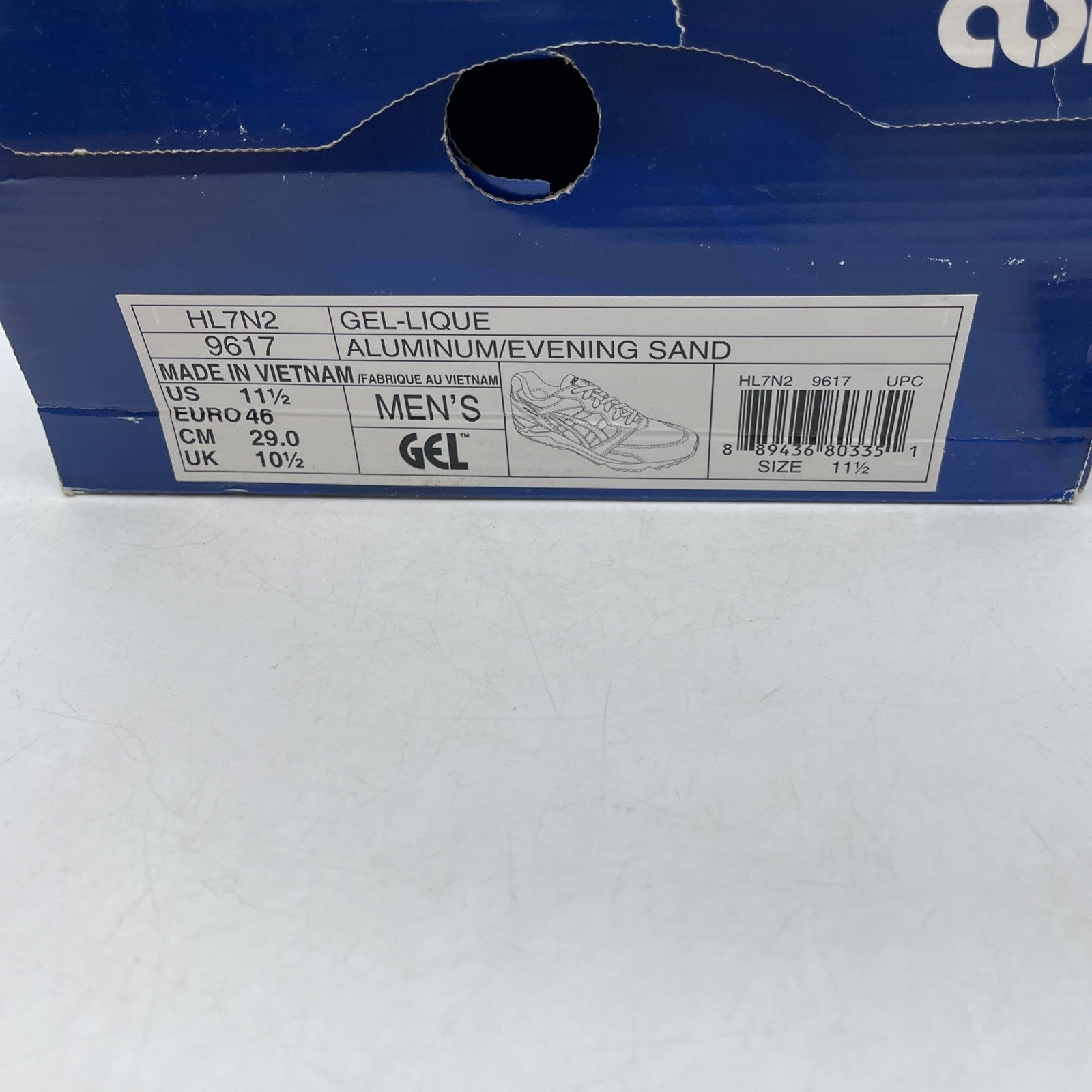 Size 11.5 - Asics GEL-Lique Aluminum Evening Sand (HL7N2-9617)