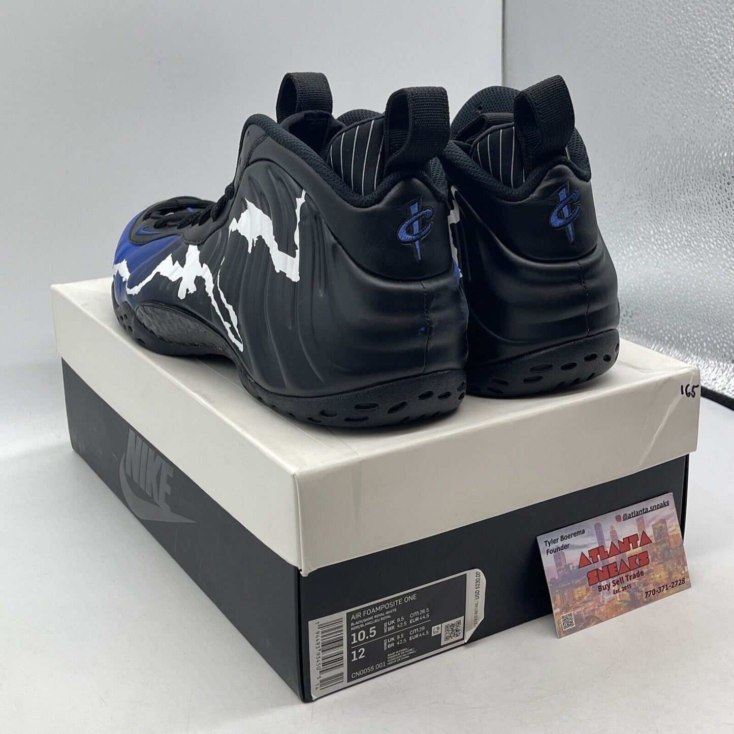 Size 10.5 - Nike Air Foamposite One 1996 All-Star Game Black Blue (CN0055-001)