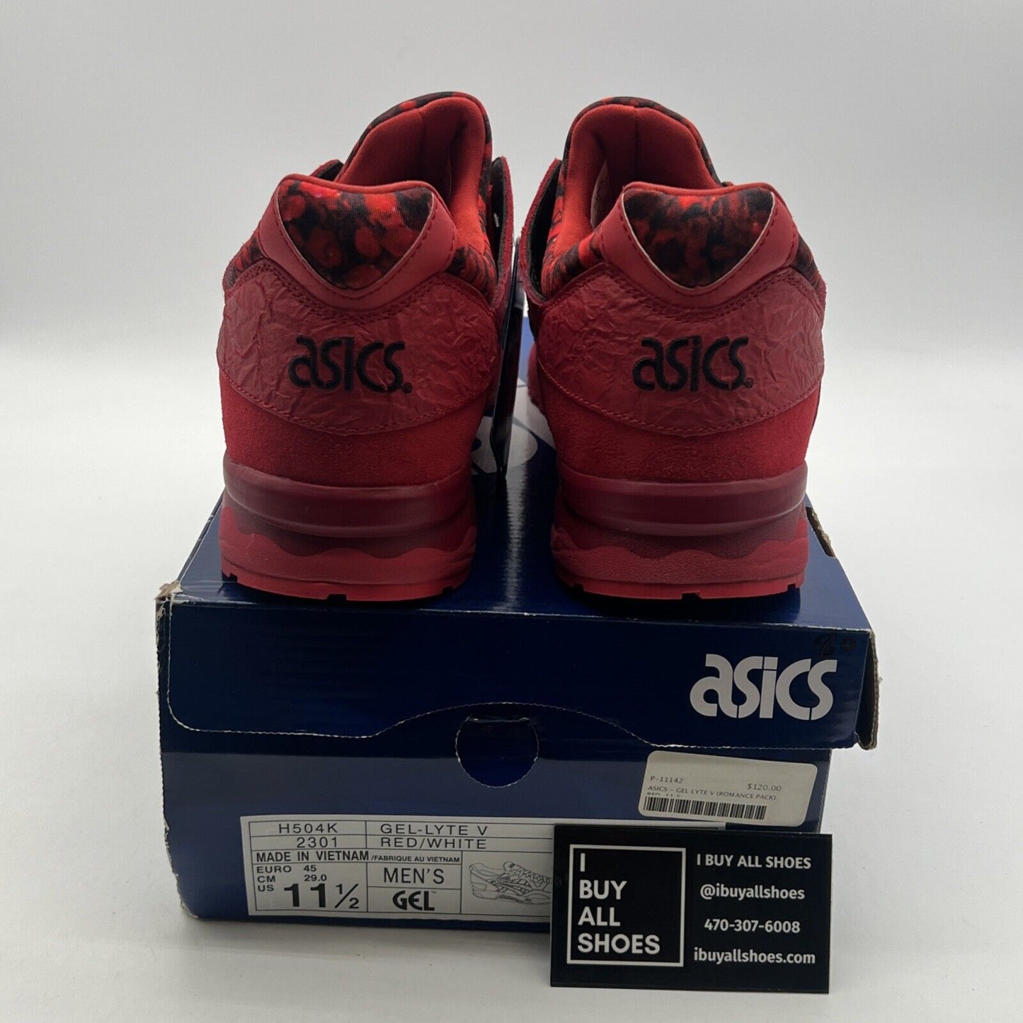 Size 11.5 - ASICS GEL-LYTE V Valentine's Day 4 H556L BE MINE W
