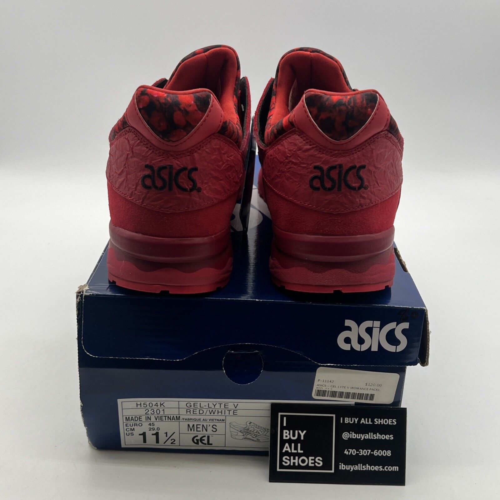 Size 11.5 - ASICS GEL-LYTE V Valentine's Day 4 H556L BE MINE W