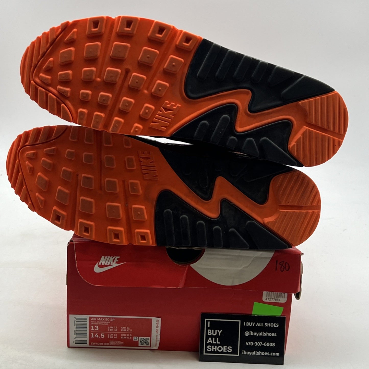 Size 13 - Nike Air Max 90 Orange Camo (CW4039-800)