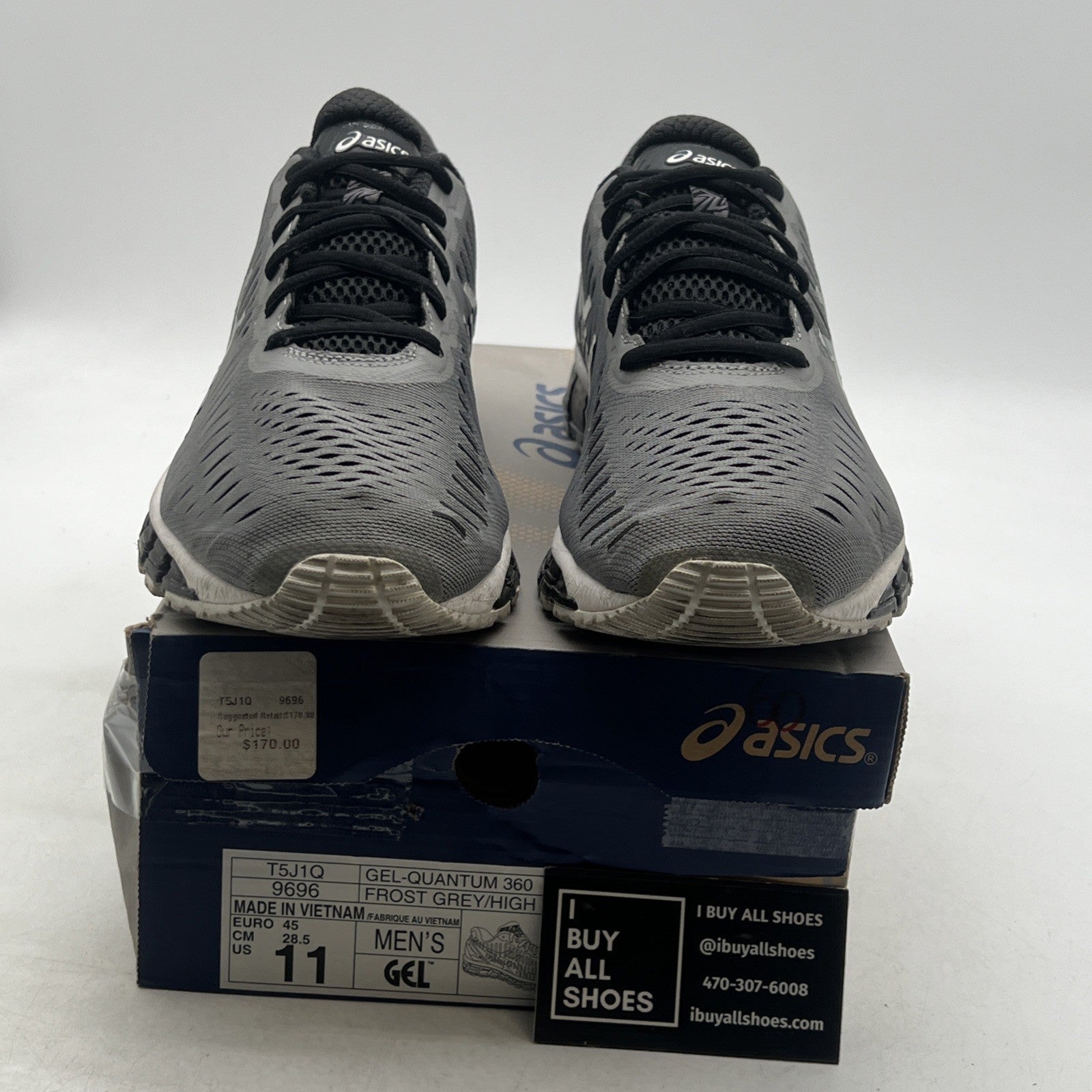 Size 11 - Asics Gel Quantum 360 Running Athletic Shoes Frost Grey (T5J1Q-9696)