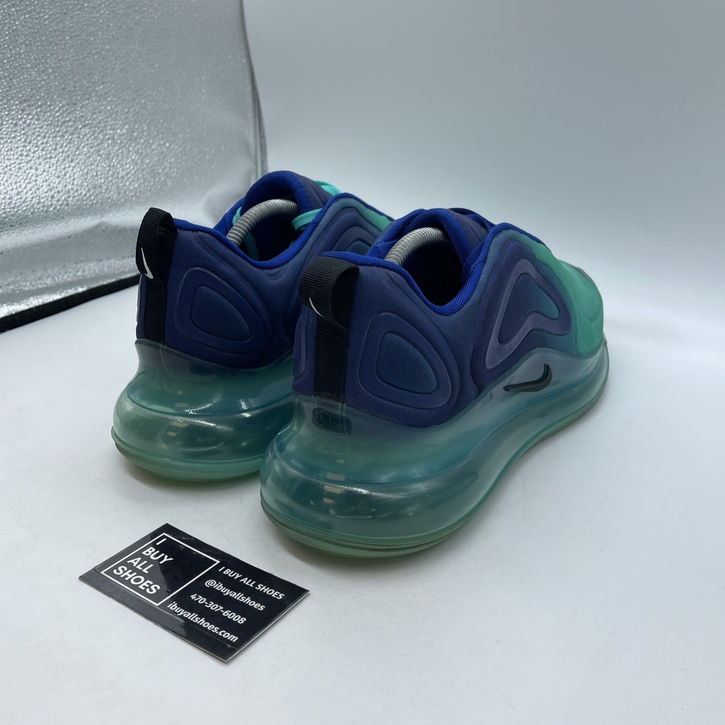 Size 11 - Nike Air Max 720 Sea Forest Blue Green Black Suede (AO2924-400)