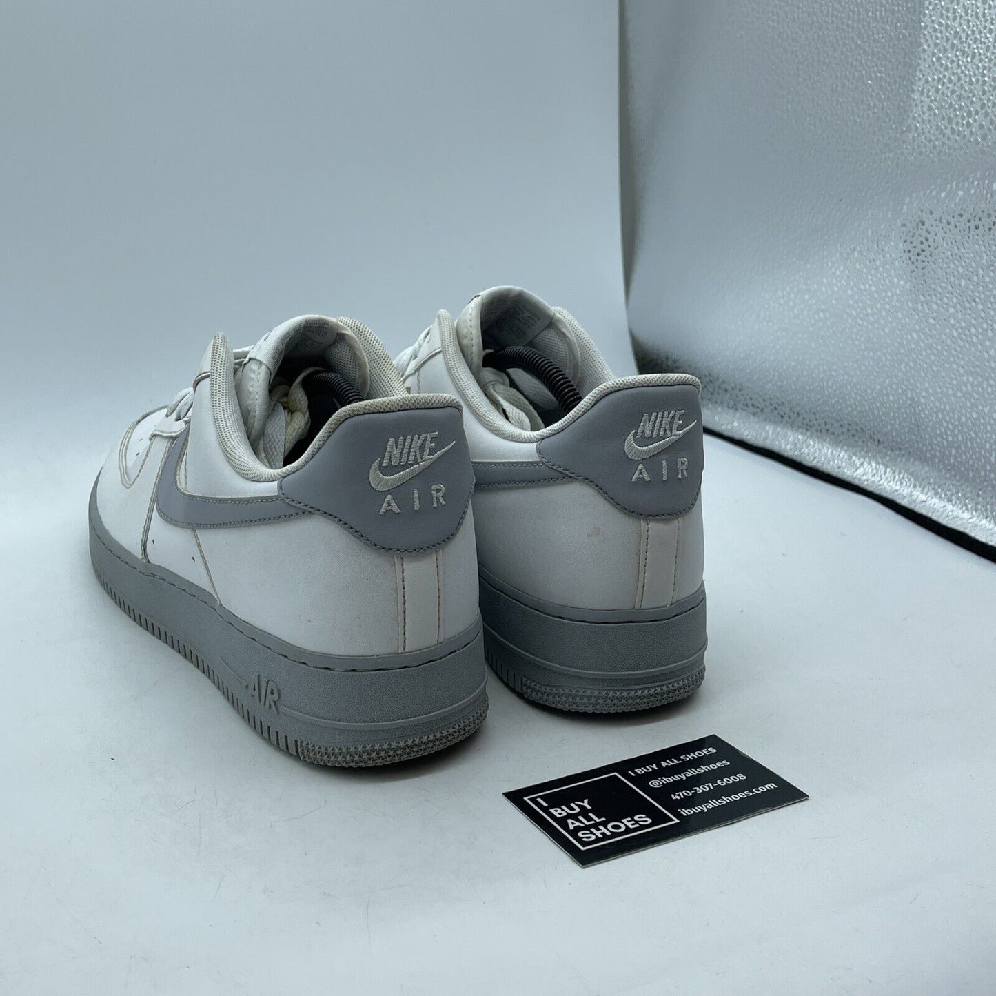 Size 12 - Nike Air Force 1 '07 White Grey Sole Suede Leather (CK7663-104)