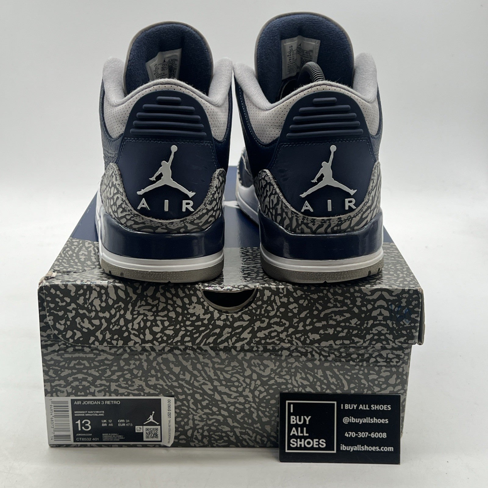 Size 13 - Air Jordan 3 Retro Blue (CT8532-401)