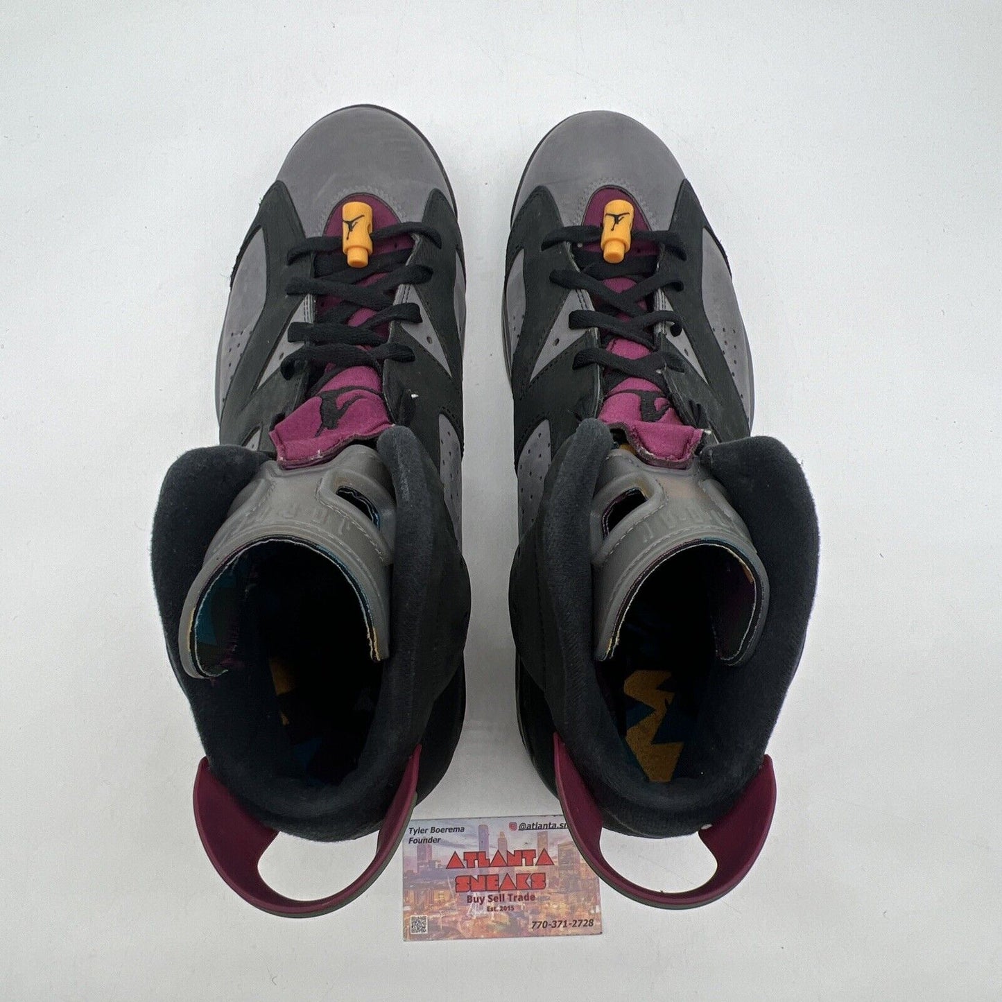 Size 13 - Jordan 6 Bordeaux Black Grey Maroon Yellow Suede (CT8529-063)