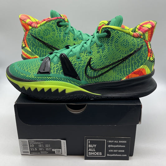 Size 10 - Nike Kyrie 7 Ky-D Weatherman Green Black Suede Leather (CQ9326-300)