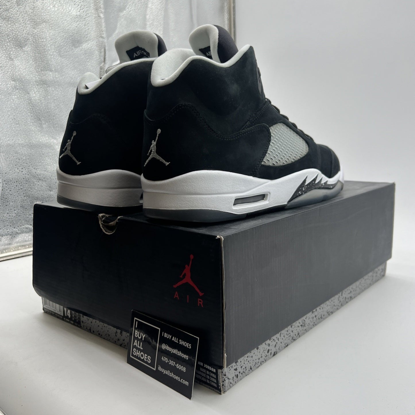 Size 14 - Air Jordan 5 Retro 2013 Oreo (136027-035)