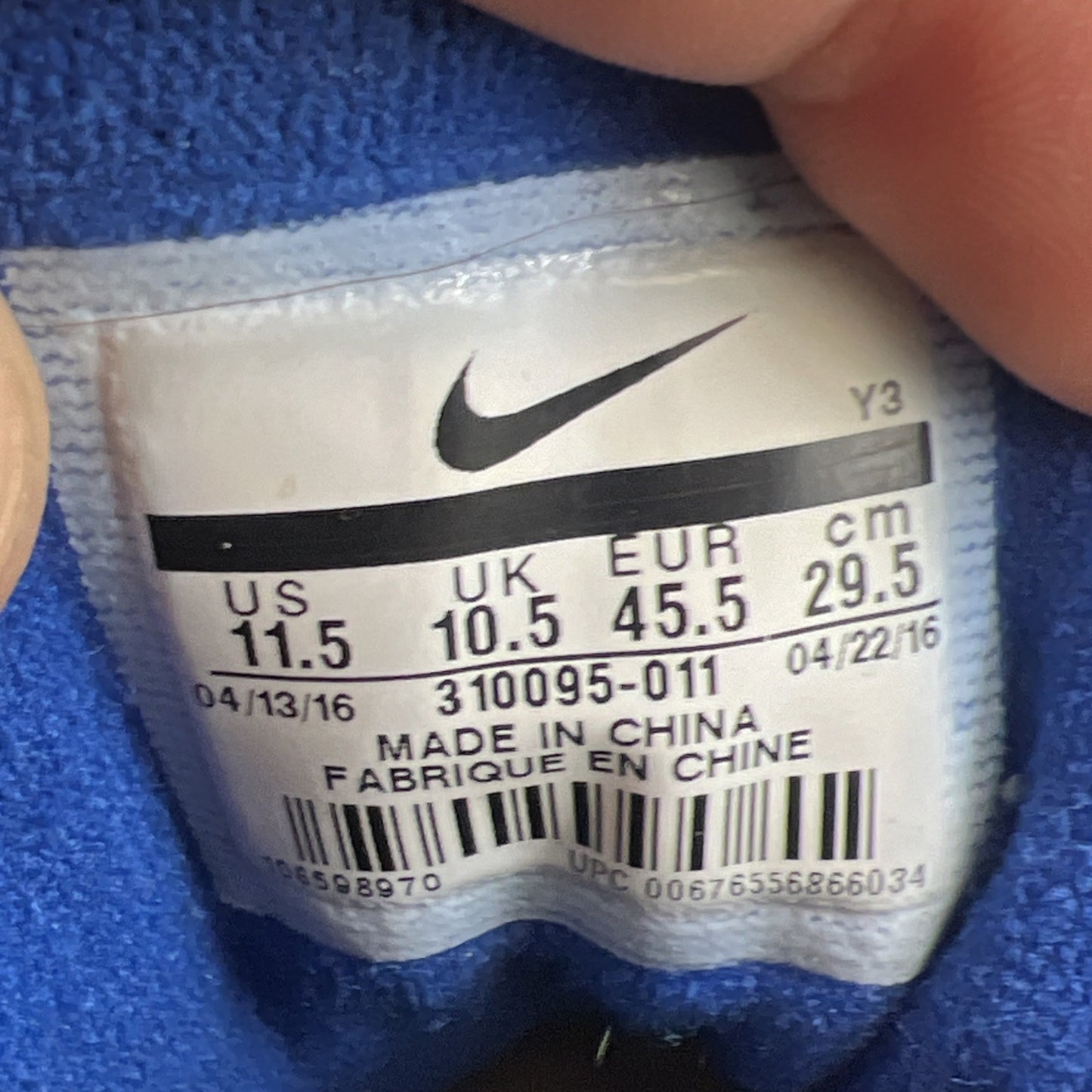 Size 11.5 - Nike Air Force 180 2016 Barkley (310095-011)