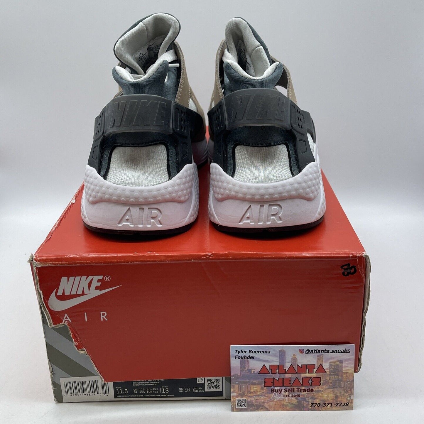 Size 11.5 - Nike Air Huarache OG Escape Brown Black Suede Leather (DH9532-201)