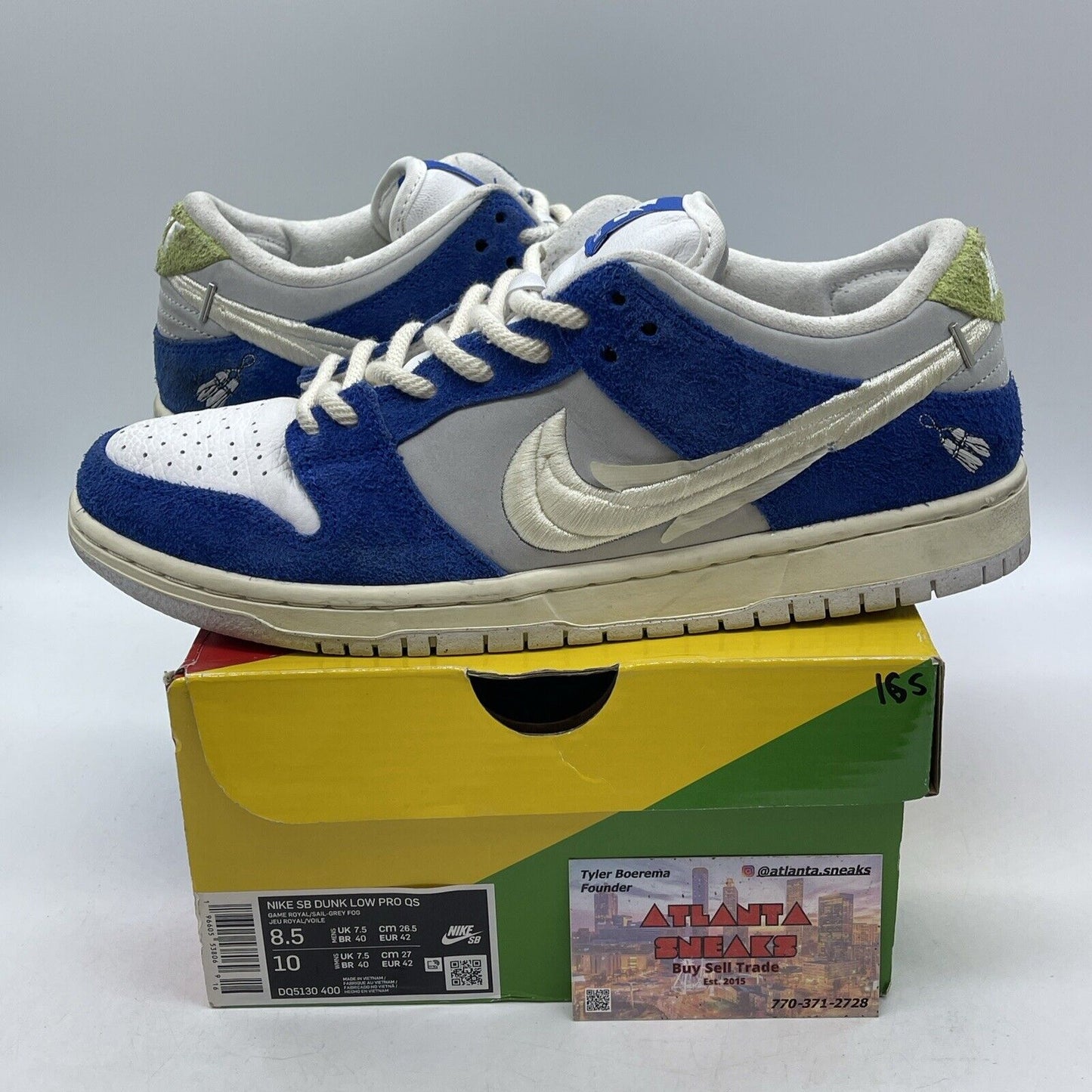 Size 8.5 - Nike Fly Streetwear x Dunk Pro SB Low Gardenia Blue (DQ5130-400)