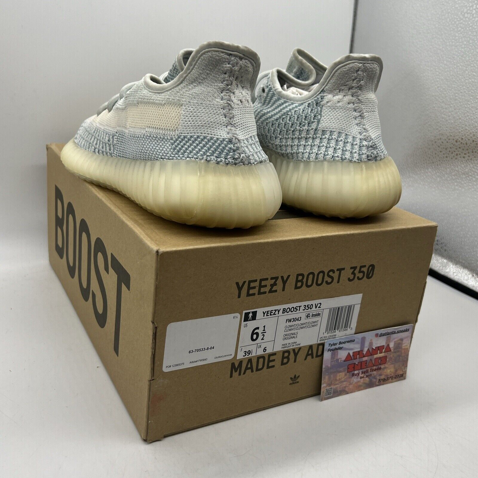 Size 6.5 - adidas Yeezy Boost 350 V2 Cloud White Non-Reflective (FW3043)