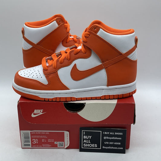Size 3.5Y - Nike Dunk High SP  Syracuse Orange Preschool GS (DD2314-100)