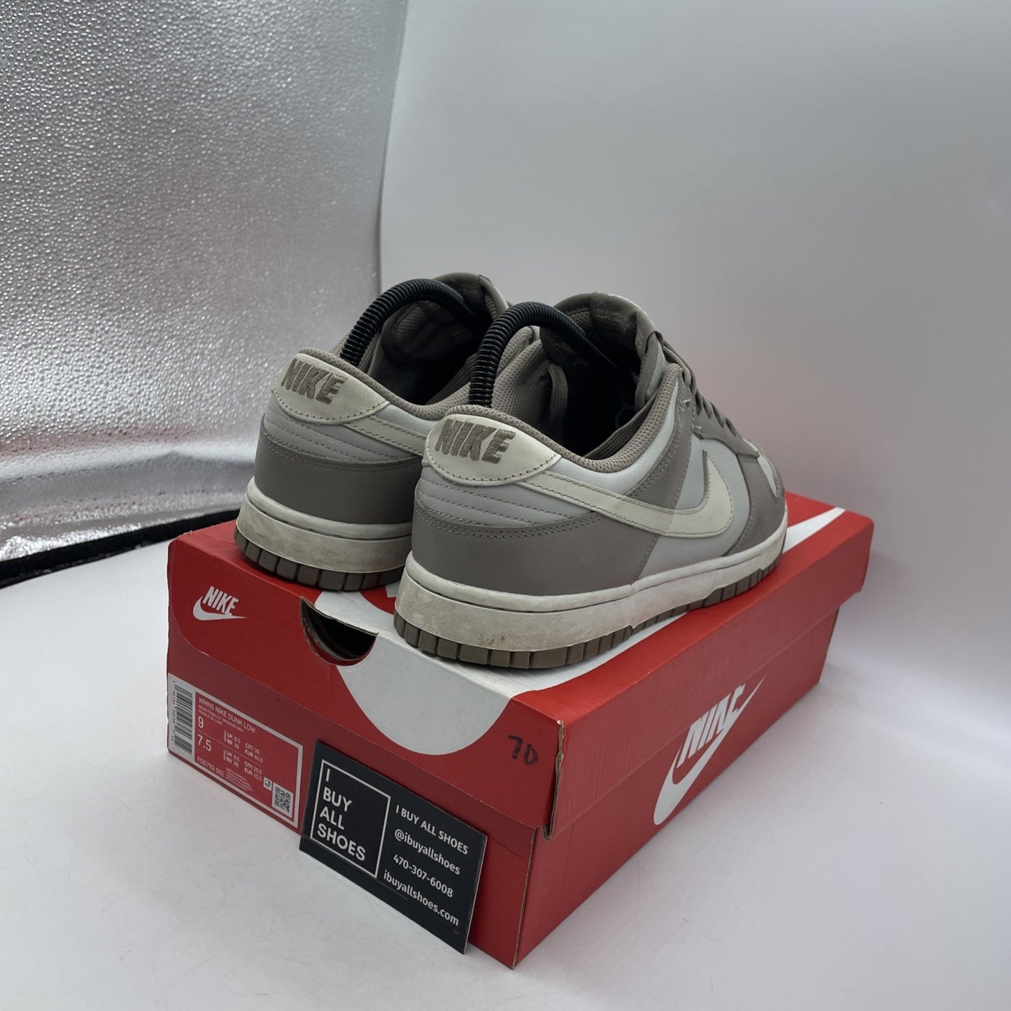 Size 9W - Nike Dunk Low Moon Fossil (FD0792-001)