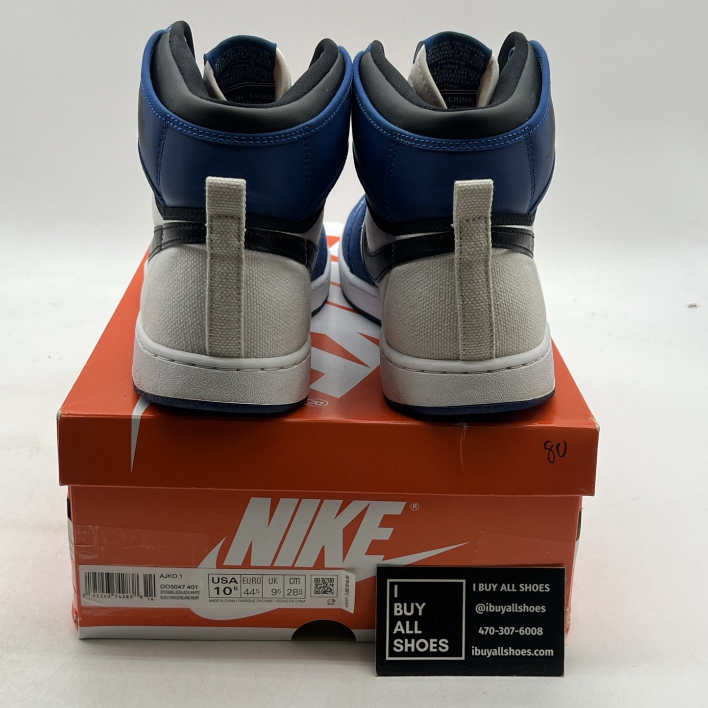 Size 10.5 - Air Jordan 1 KO Storm Blue (DO5047-401)