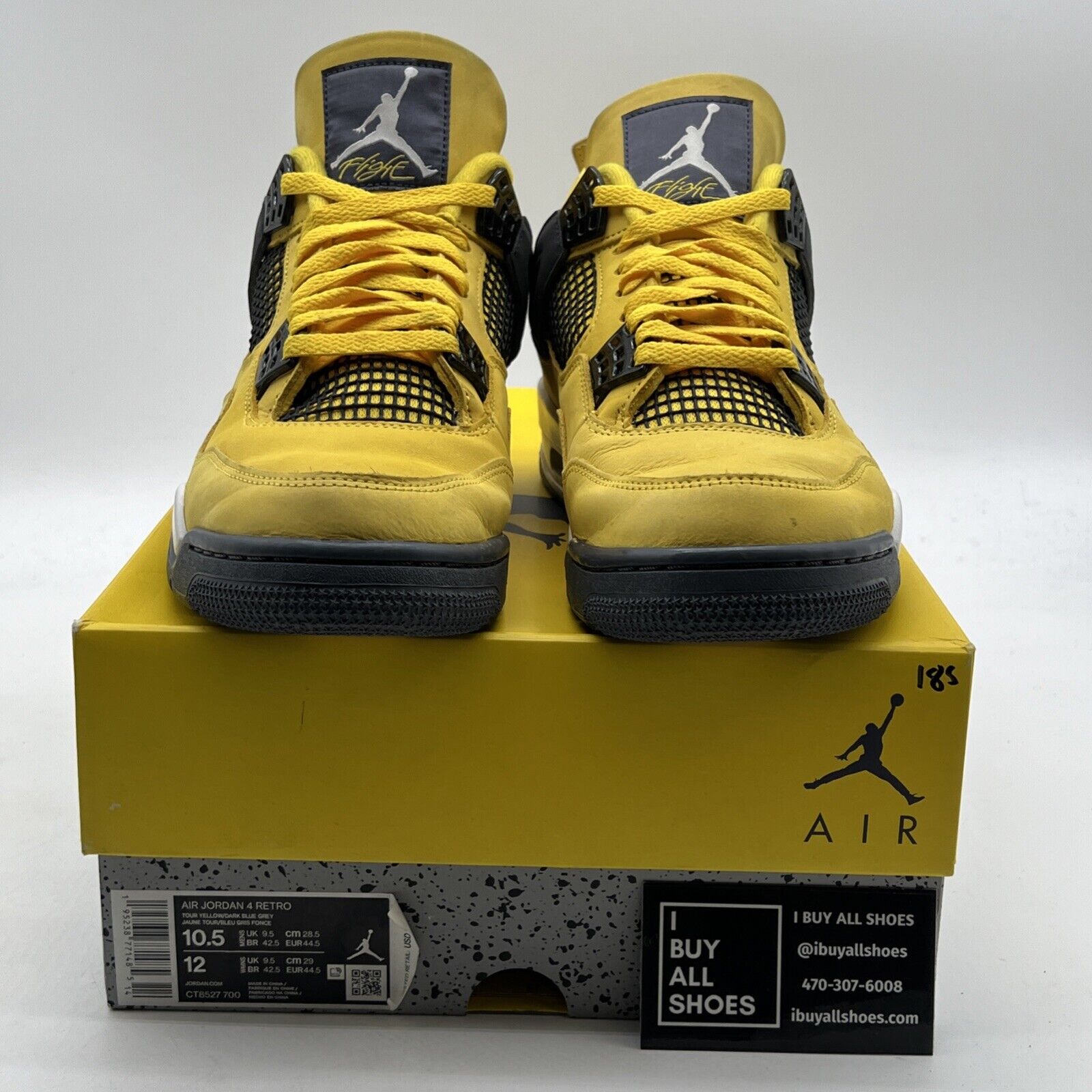Size 10.5 - Air Jordan 4 Retro Mid Lightning (CT8527-700)