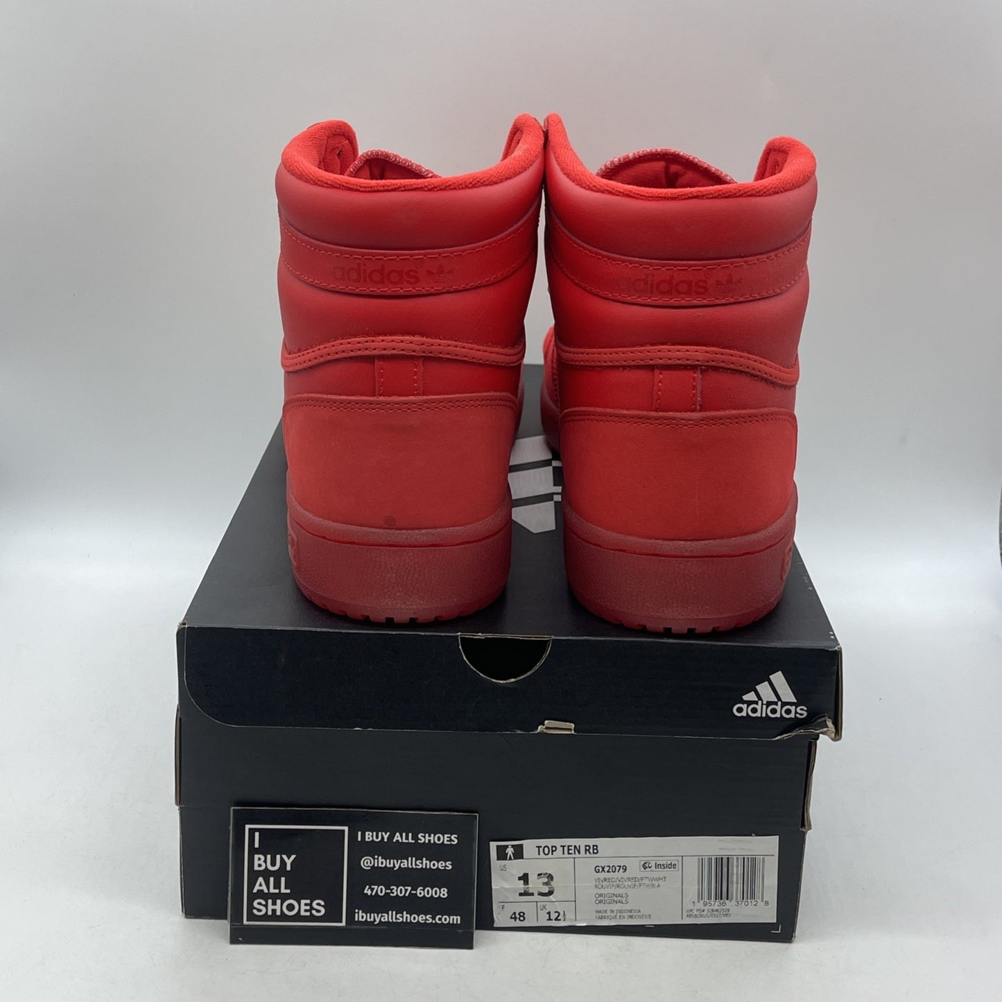 Size 13 - Adidas Top Ten RB Vivid Red (GX2079)