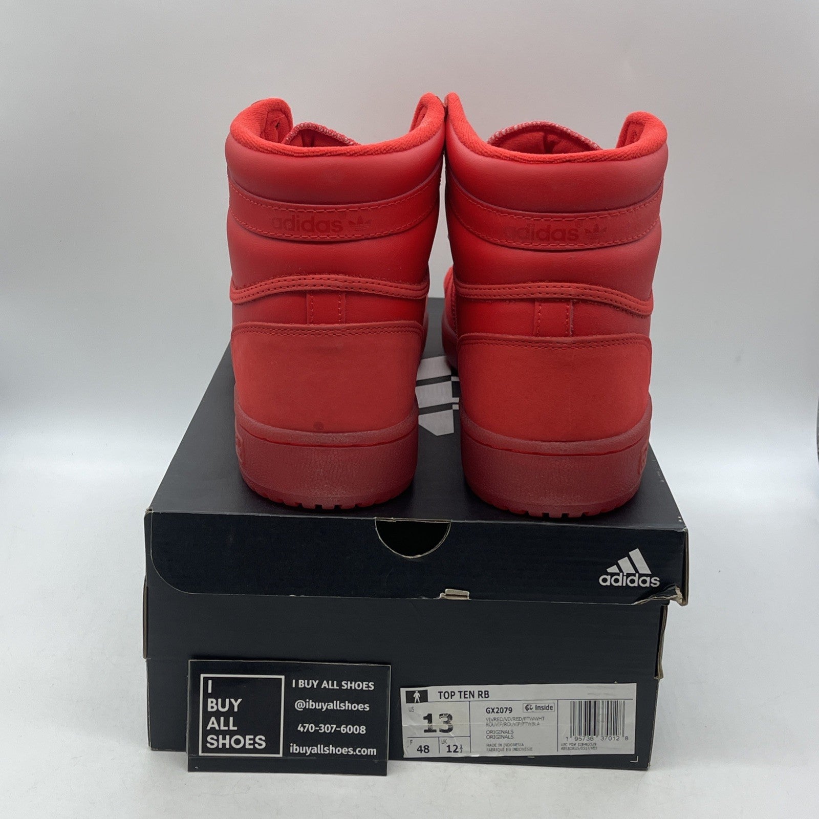 Size 13 - Adidas Top Ten RB Vivid Red (GX2079)