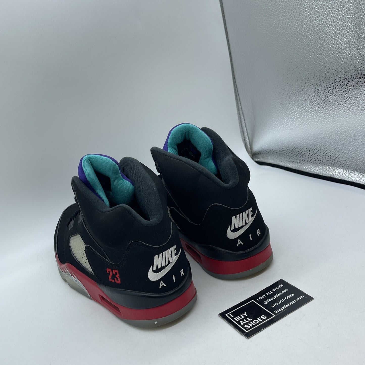 Size 11.5 - Jordan 5 Retro Top 3 Black Red Suede (CZ1786-001)
