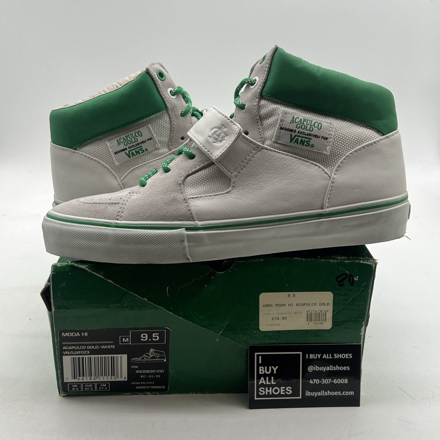 Size 9.5 - Vans Moda Hi Acapulco Gold (VN-OJXFOZ3)