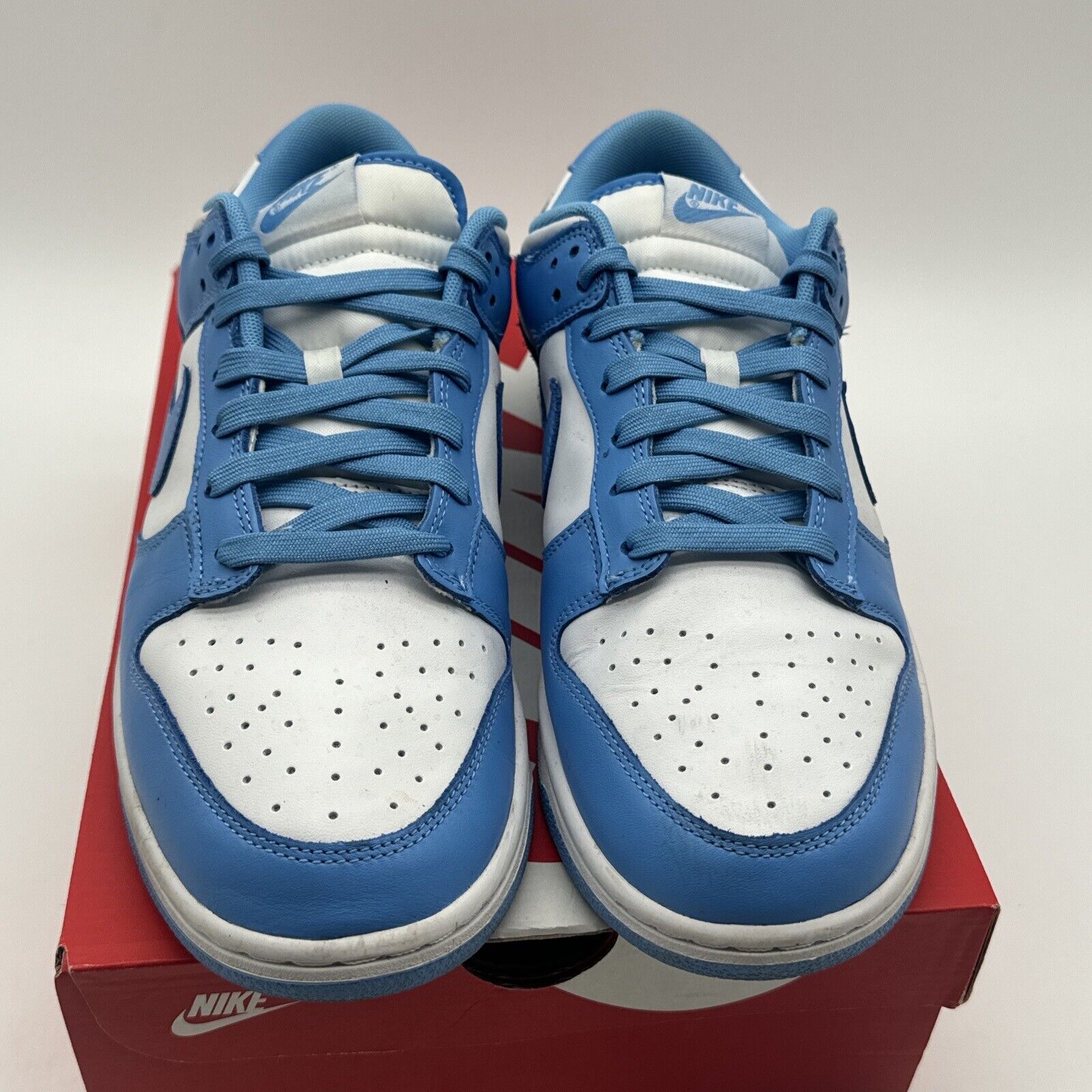 Nike Dunk Low Retro "UNC" 2021 - Size 11 - DD1391 102 Blue White Tar Heels Lthr